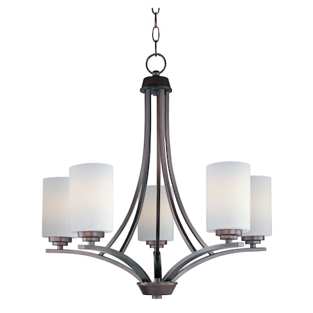 Maxim Lighting Deven 5-Light 24" Wide Oil Rubbed Bronze Chandelier 20035SWOI